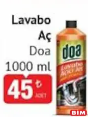 DOA LAVABO AÇICI JEL 1000 ML